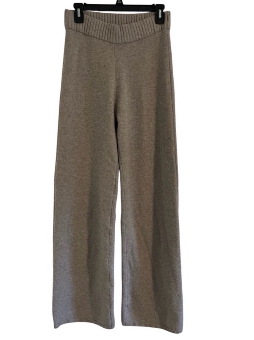 Hollister Gilly Hicks Taupe Wide-Leg Knit Joggers